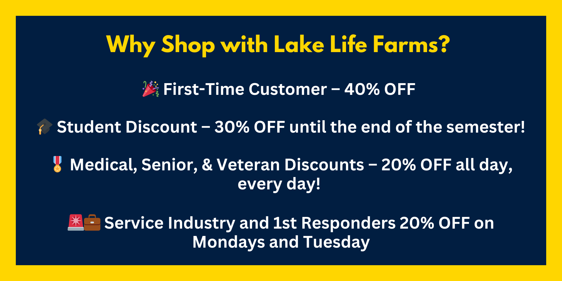 Why shop with Lake Life Farms in Lansing and Cedar Springs Why shop with Lake Life Farms in Lansing and Cedar Springs?